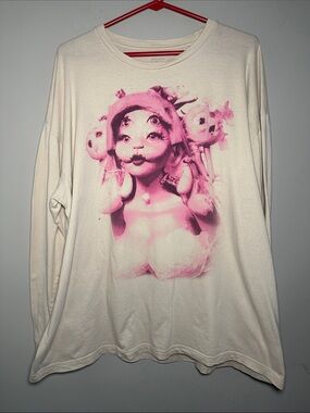 Portals Melanie Martinez Cream authentic concert tour 2023 2XL Long Sleeve Tee